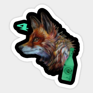 for fox sake Sticker